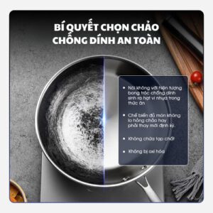 chọn mua chảo chống dính như thế nào cho an toàn? cách phân biệt chảo chống dính kém chất lượng