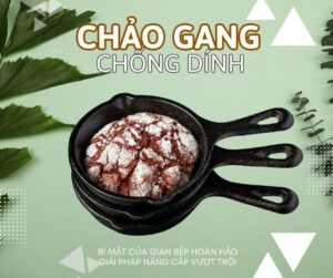 chảo gang chống dính