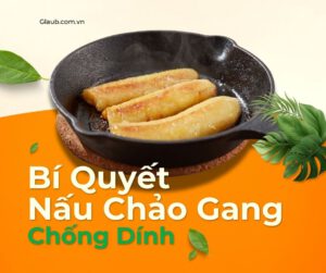 nấu chảo gang chống dính
