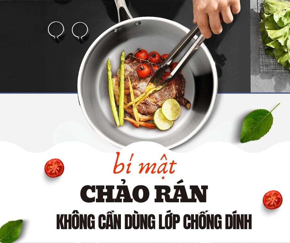 nguyên lý chảo rán không cần lớp chống dính