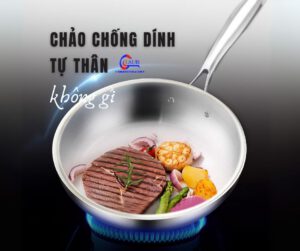 Chảo Chống Dính Tự Thân Không Gỉ glaub