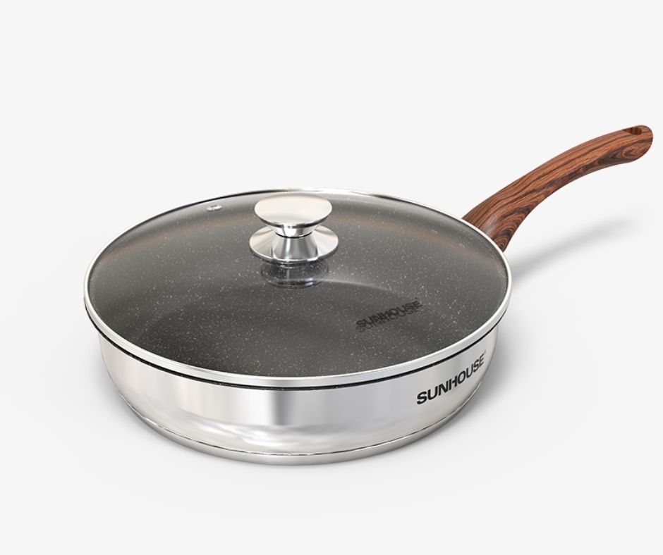 Chảo Sunhouse inox 24cm cao cấp