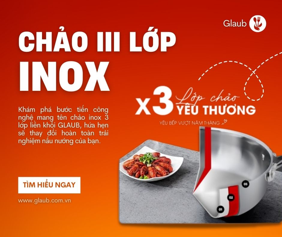 Ưu điểm của chảo inox 3 lớp trong nấu ăn