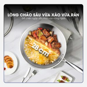 chảo inox 28cm