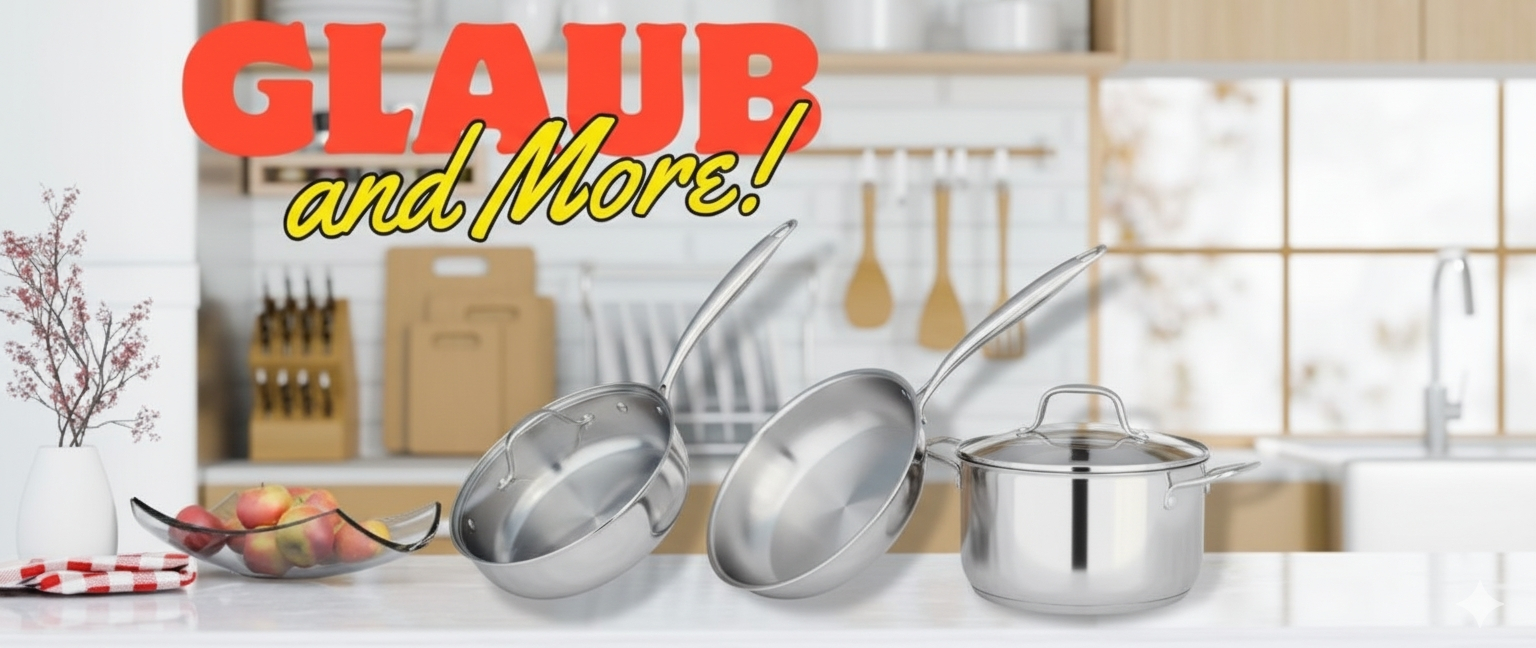 Chảo Glaub inox 3 lớp nano cao cấp nhiệt lạnh