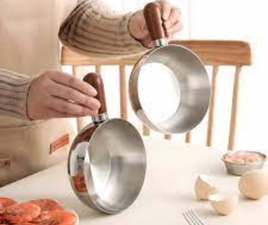 Chảo inox cán gỗ cao cấp