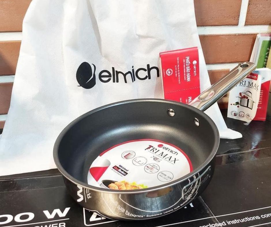 Chảo inox Elmich Tri-Max 2 lớp đáy liền