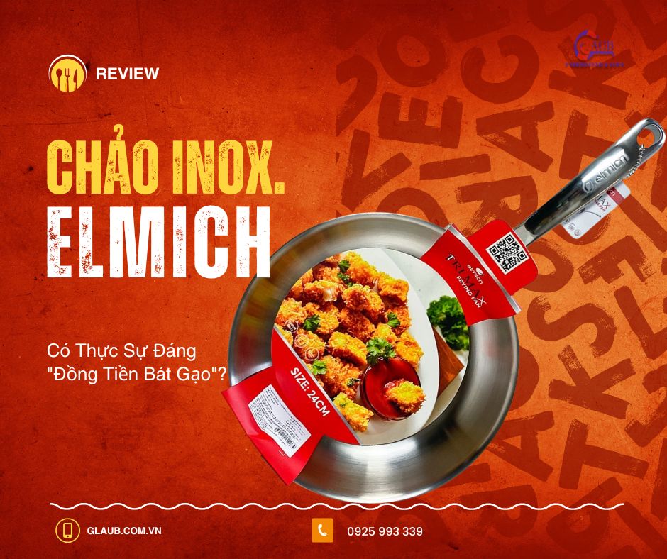 Chảo inox Elmich