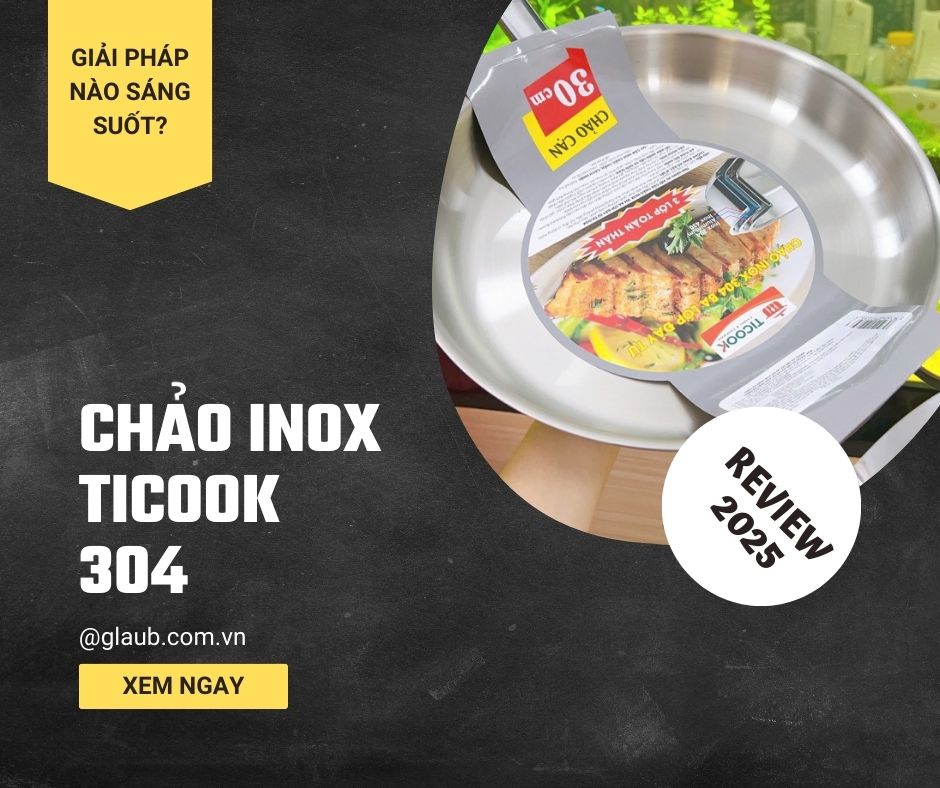 Chảo inox 304 Ticook có chất lượng cao và đáng tin cậy.