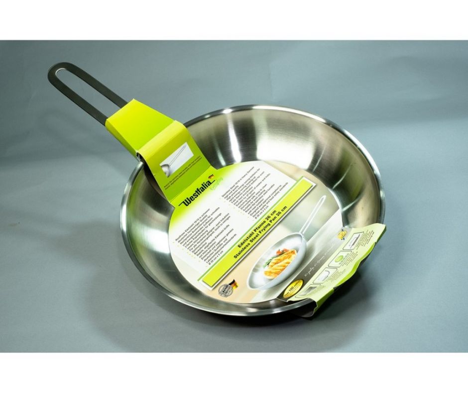 Chảo inox 304 Westfalia rất dễ vệ sinh sau khi sử dụng.