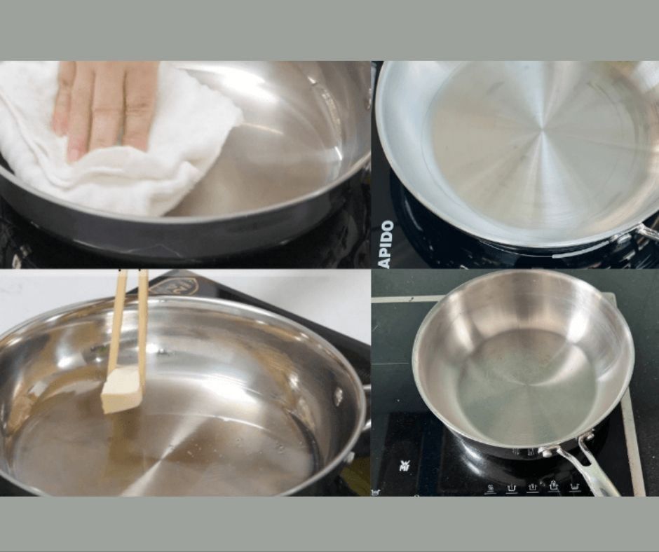 Hướng dẫn cách tôi chảo inox Seka dùng cho bếp từ
