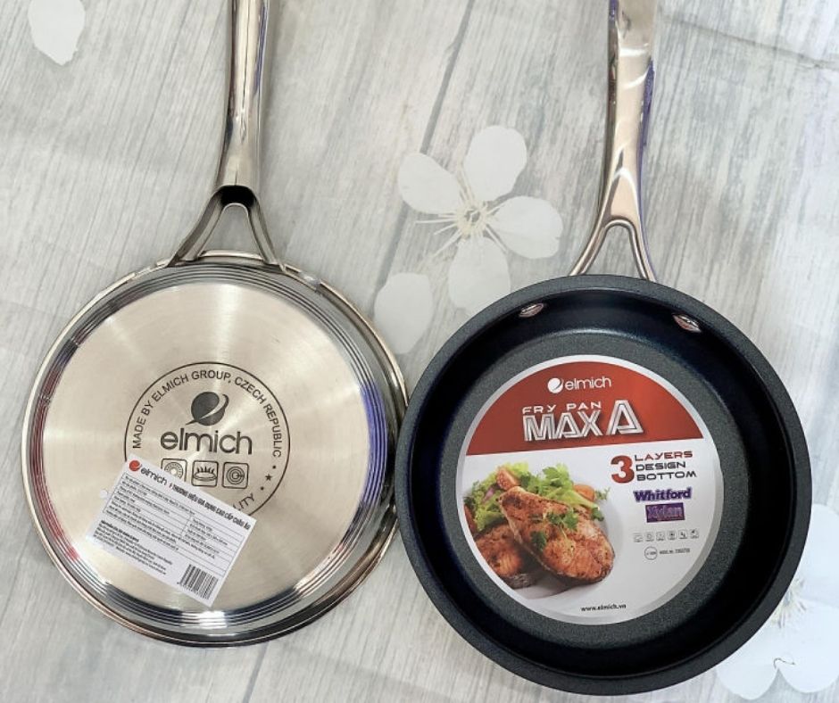 Chảo inox Maxa EL-3760 chống dính cao cấp, an toàn cho sức khỏe