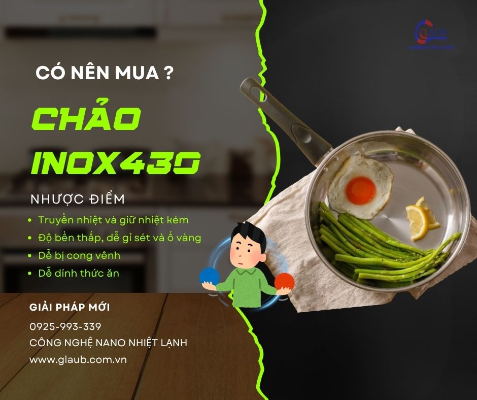 Chảo inox 430 giá rẻ phù hợp cho nhu cầu nấu ăn gia đình.