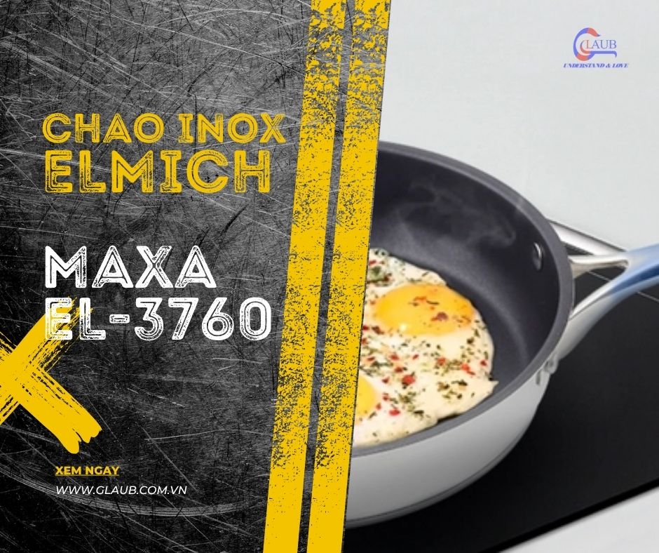 Chảo inox chống dính 3 đáy Maxa EL-3760 truyền nhiệt nhanh và đều