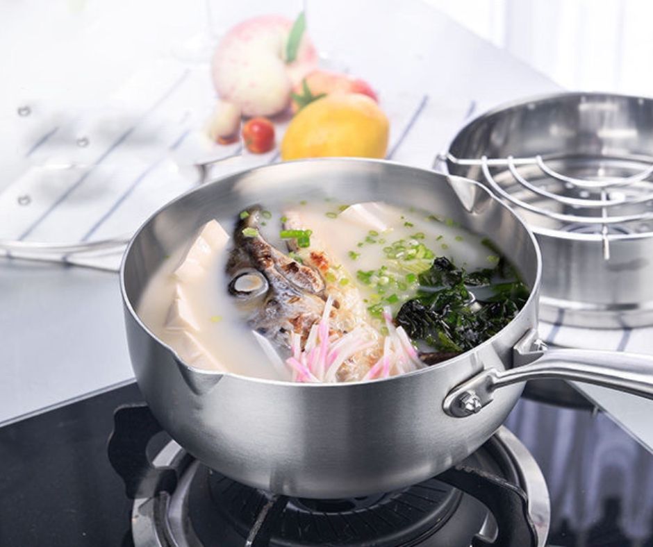 Chảo tuyết inox bền đẹp, sáng bóng và dễ vệ sinh