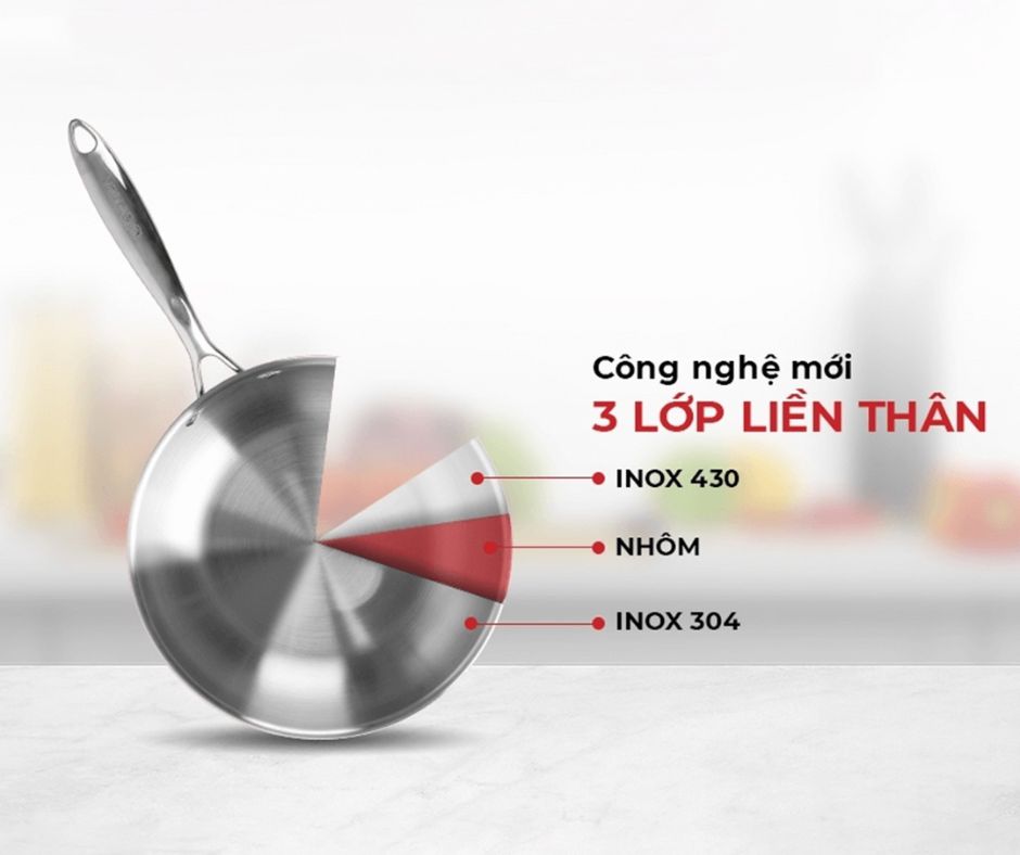 Chảo inox Elmich EL-2431O rất bền bỉ theo thời gian.