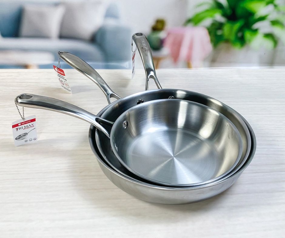 Chảo inox Elmich EL-2431O không bị gỉ sét.