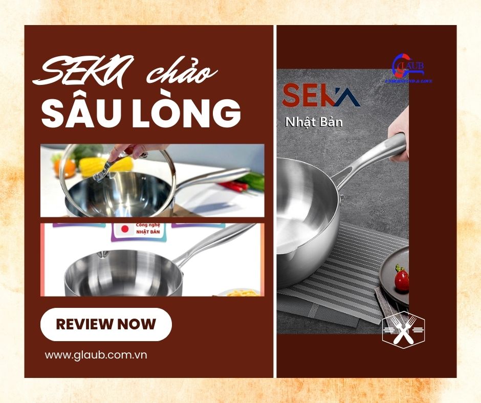 Review chảo inox chống dính sâu lòng Seka rất tích cực.