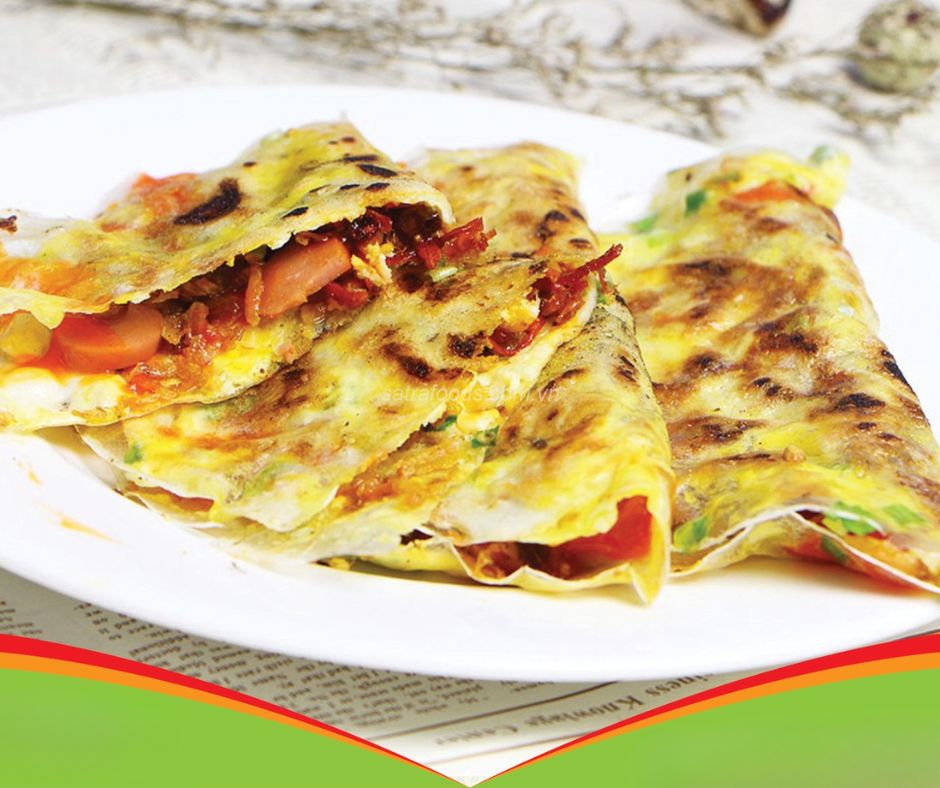 Chảo chống dính giúp bánh tráng không bị dính chảo.