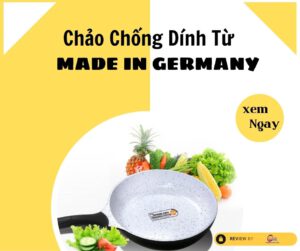 Chảo chống dính từ của Đức rất bền và chắc chắn.