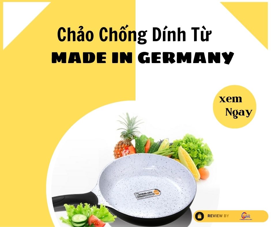 Chảo chống dính từ của Đức rất bền và chắc chắn.