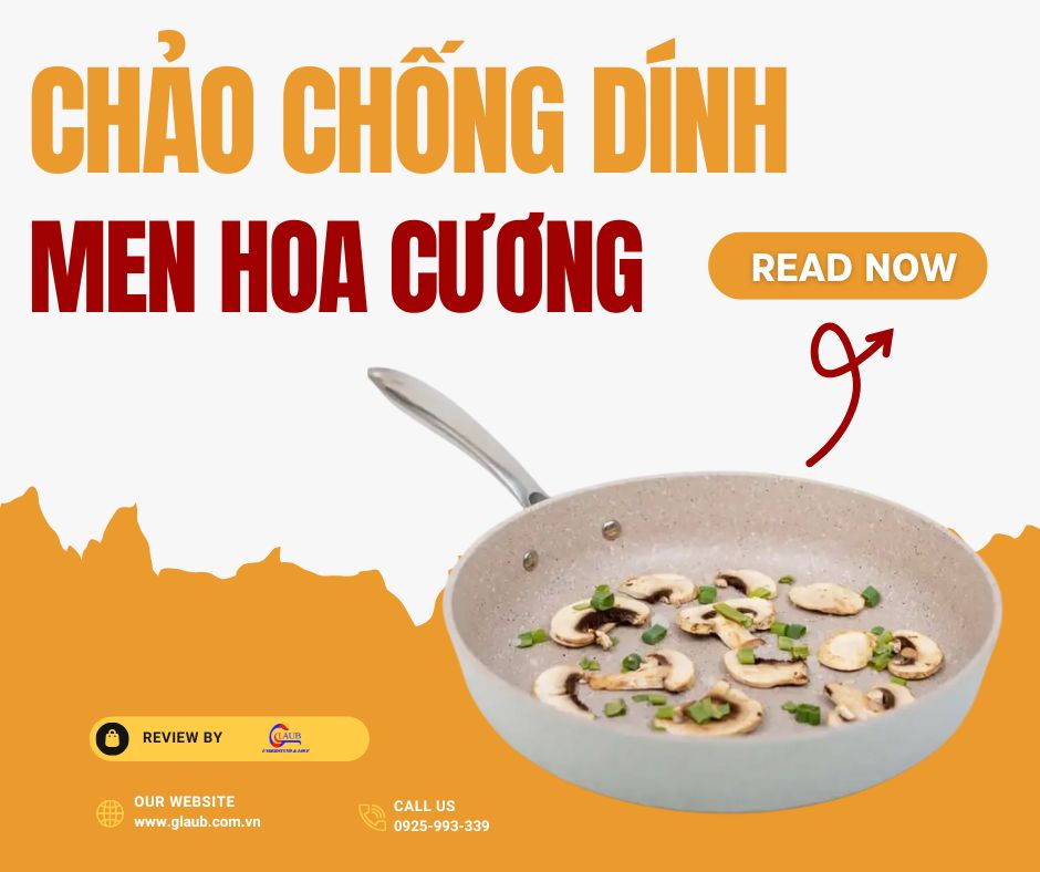Chảo đá chống dính men hoa cương rất bền bỉ và chắc chắn.