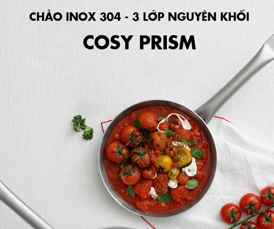 Chảo inox Edelkochen Cosy Prism có chất lượng cao và chắc chắn.